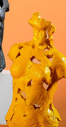 Handmade Abstract Female Statue, Modern Art Sculpture, Handmade Female Torso Decor, Handmade Female Torso Statue, Abstract Torso Statue