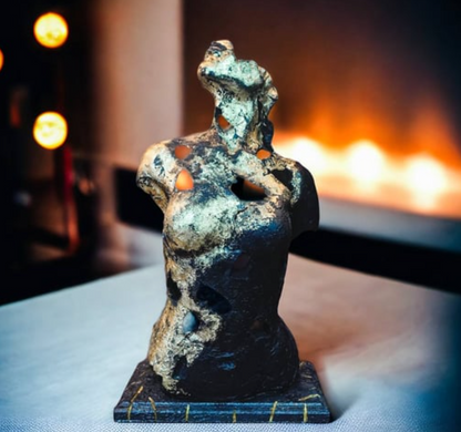 Handmade Abstract Female Statue, Modern Art Sculpture, Handmade Female Torso Decor, Handmade Female Torso Statue, Abstract Torso Statue
