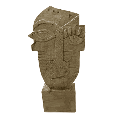 Abstract Face Statue, Picasso Style Abstract Head Statue, Picasso Face Statue, Abstract Picasso Style Bust, Picasso Inspired Abstract Statue