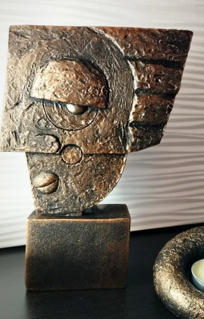 Picasso Face Statue, Picasso Style Face Statue, Abstract Face Statue, Picasso Statue, Artistic Head Sculpture, Picasso Style Statue