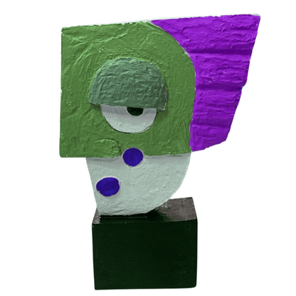 Picasso Face Statue, Picasso Style Face Statue, Abstract Face Statue, Picasso Statue, Artistic Head Sculpture, Picasso Style Statue