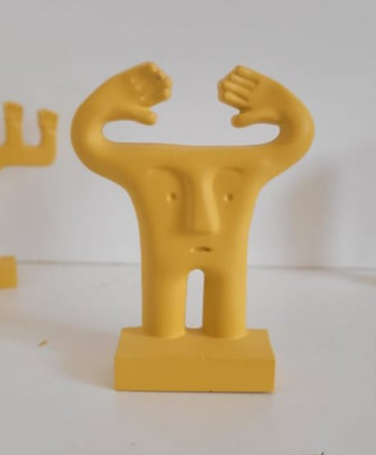 Handmade Abstract Sculpture, Hands in the Air Art Decor, Handmade Modern Abstract Decor, Handmade Abstract Face Statue, Abstract Body Statue