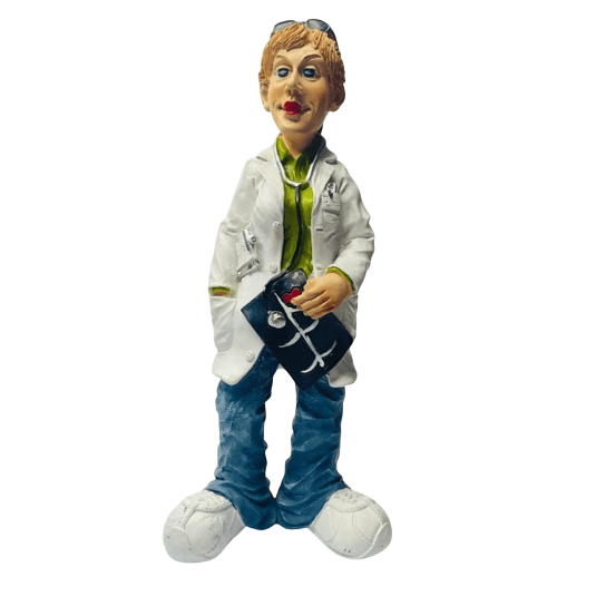 Handmade Doctor Figurine, Funny Medical Decor Statue, Polyester Doctor Gift Clinic Office Decoration