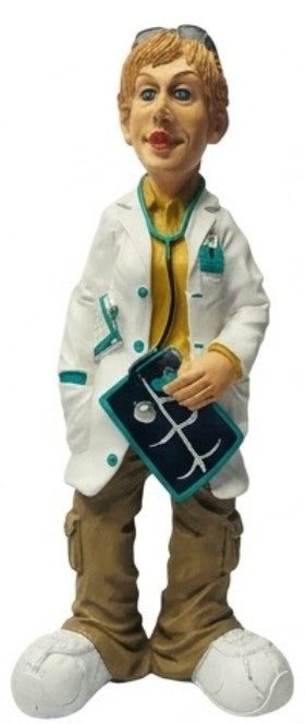 Handmade Doctor Figurine, Funny Medical Decor Statue, Polyester Doctor Gift Clinic Office Decoration