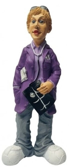 Handmade Doctor Figurine, Funny Medical Decor Statue, Polyester Doctor Gift Clinic Office Decoration
