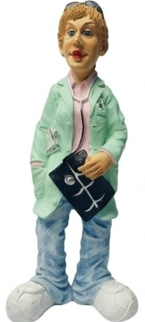 Handmade Doctor Figurine, Funny Medical Decor Statue, Polyester Doctor Gift Clinic Office Decoration