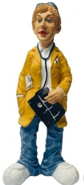 Handmade Doctor Figurine, Funny Medical Decor Statue, Polyester Doctor Gift Clinic Office Decoration
