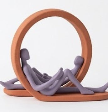 Handmade Couple Decor, Romantic Abstract Love Statue, Polyester Figure, Couple  Sculpture
