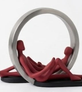Handmade Couple Decor, Romantic Abstract Love Statue, Polyester Figure, Couple  Sculpture