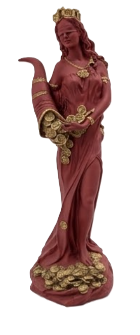 Lucy Tyche Fortuna Statue, Goddess of Fortune Decor, Greek Roman Mythology Figurine