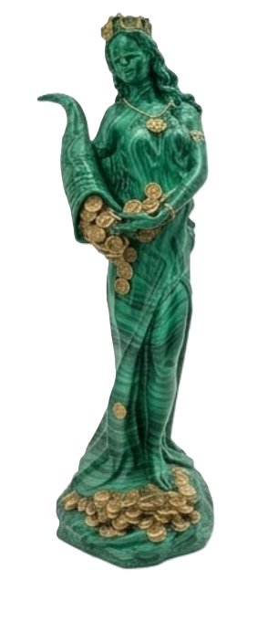 Lucy Tyche Fortuna Statue, Goddess of Fortune Decor, Greek Roman Mythology Figurine