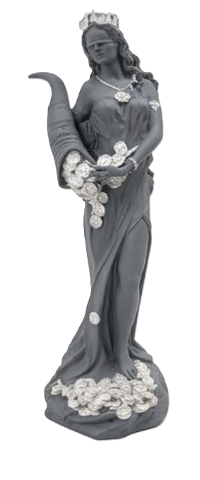 Lucy Tyche Fortuna Statue, Goddess of Fortune Decor, Greek Roman Mythology Figurine