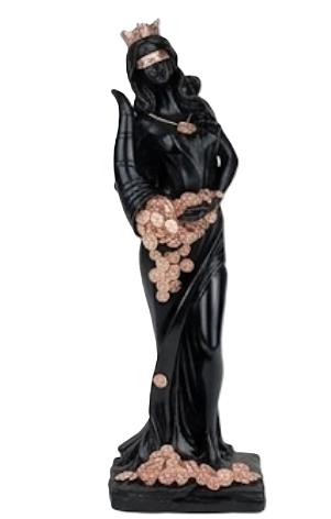 Lucy Tyche Fortuna Statue, Goddess of Fortune Decor, Greek Roman Mythology Figurine