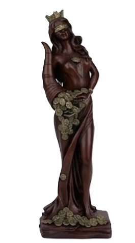 Lucy Tyche Fortuna Statue, Goddess of Fortune Decor, Greek Roman Mythology Figurine