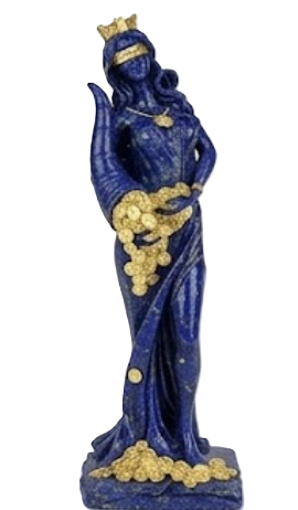 Lucy Tyche Fortuna Statue, Goddess of Fortune Decor, Greek Roman Mythology Figurine