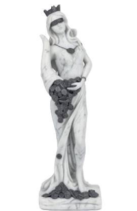 Lucy Tyche Fortuna Statue, Goddess of Fortune Decor, Greek Roman Mythology Figurine