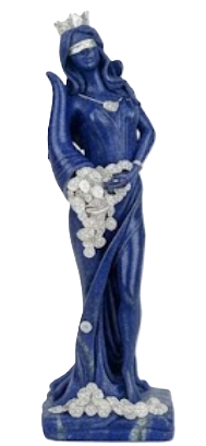 Lucy Tyche Fortuna Statue, Goddess of Fortune Decor, Greek Roman Mythology Figurine