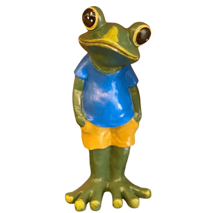 Polyester Frog Garden Statue, Unique Frog Garden Statue, Frog Yard Sculpture , Standing Frog Figurine, Funny Frog Garden Statue, Frog Statue