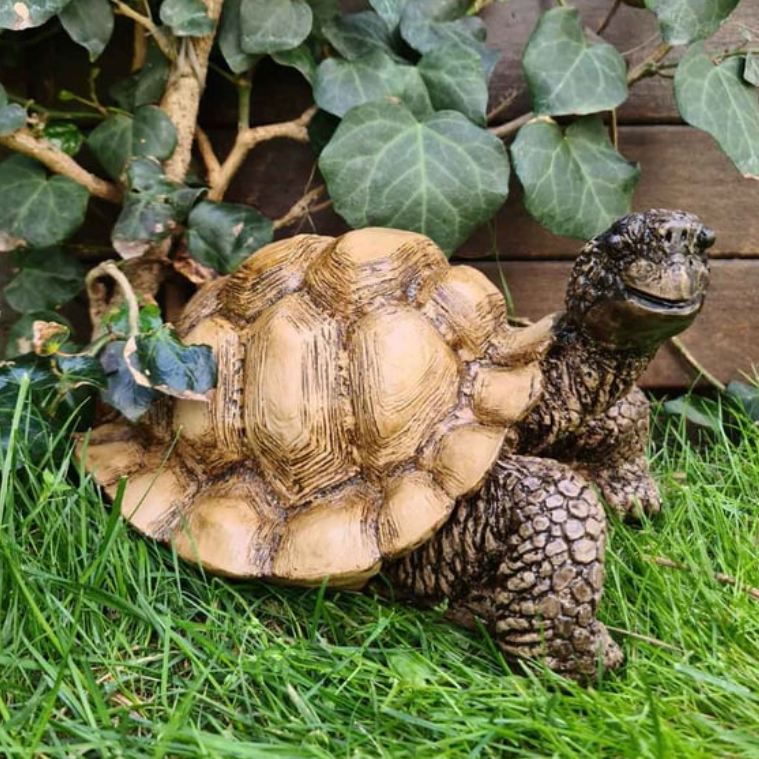 Realistic Turtle Decor Statue, Large Turtle Decorative Statue, Garden Turtle Statue, Hand-Painted Turtle Decor for Home, Tortoise Sculpture