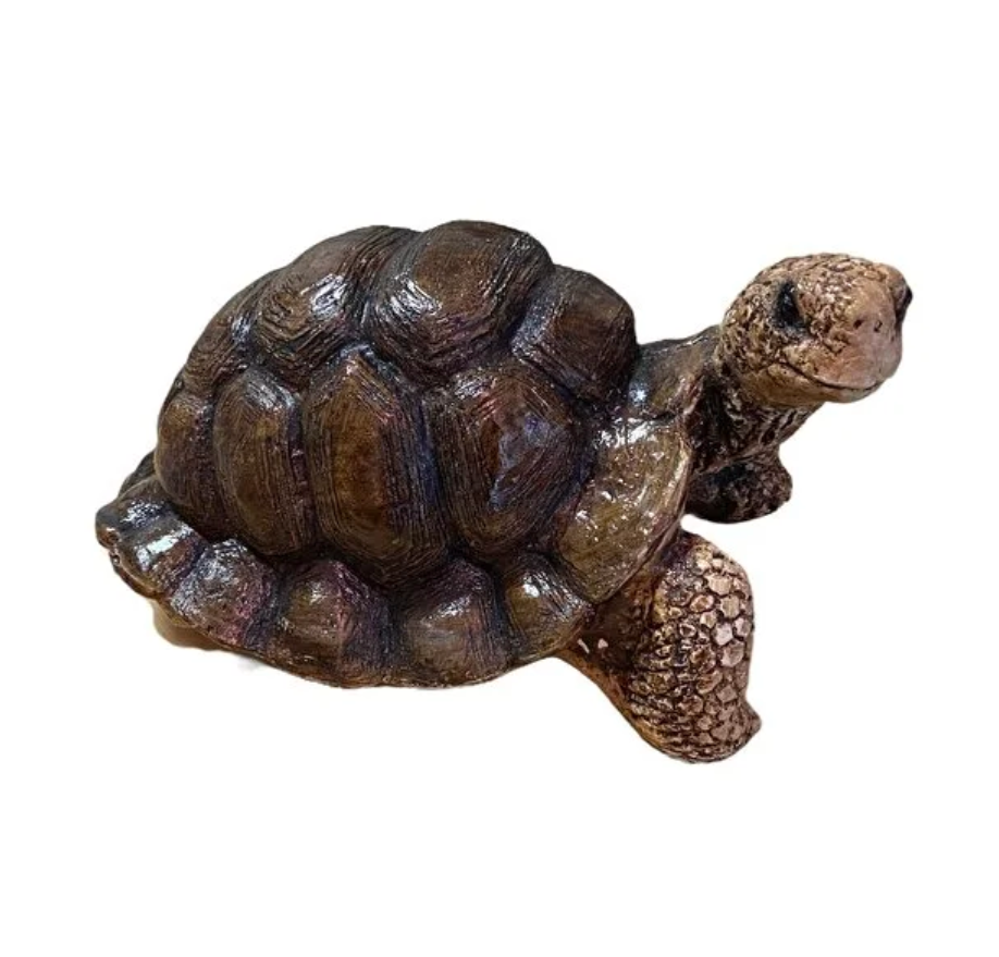 Realistic Turtle Decor Statue, Large Turtle Decorative Statue, Garden Turtle Statue, Hand-Painted Turtle Decor for Home, Tortoise Sculpture
