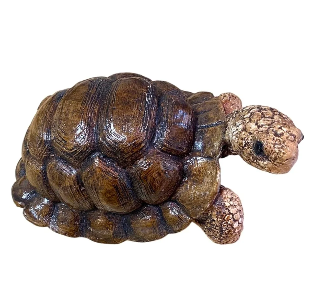 Realistic Turtle Decor Statue, Large Turtle Decorative Statue, Garden Turtle Statue, Hand-Painted Turtle Decor for Home, Tortoise Sculpture