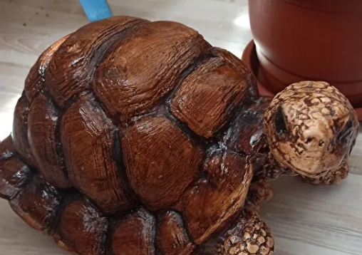 Realistic Turtle Decor Statue, Large Turtle Decorative Statue, Garden Turtle Statue, Hand-Painted Turtle Decor for Home, Tortoise Sculpture