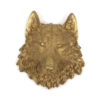 Handmade 3D Wolf Wall Art, Wild Animal Decor, Wolf Head Sculpture, Dog Statue