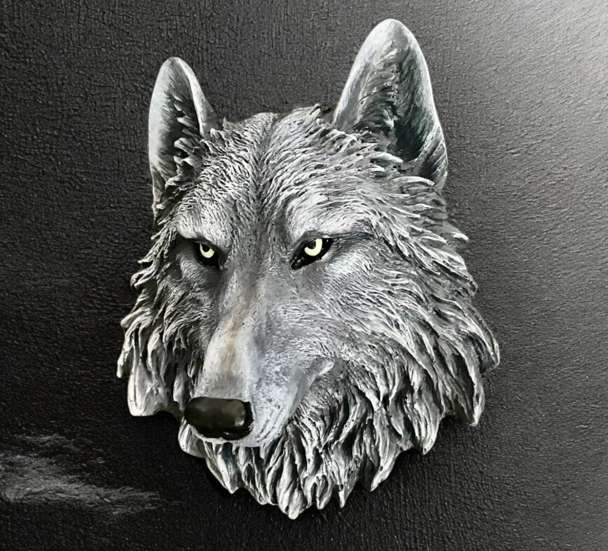 Handmade 3D Wolf Wall Art, Wild Animal Decor, Wolf Head Sculpture, Dog Statue