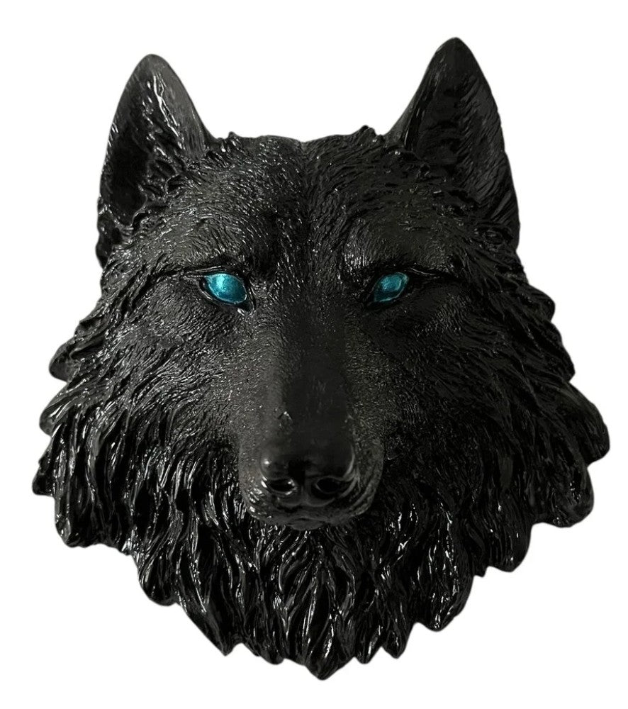 Handmade 3D Wolf Wall Art, Wild Animal Decor, Wolf Head Sculpture, Dog Statue