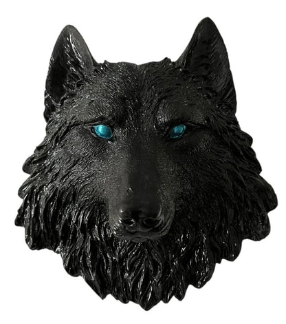 Handmade 3D Wolf Wall Art, Wild Animal Decor, Wolf Head Sculpture, Dog Statue