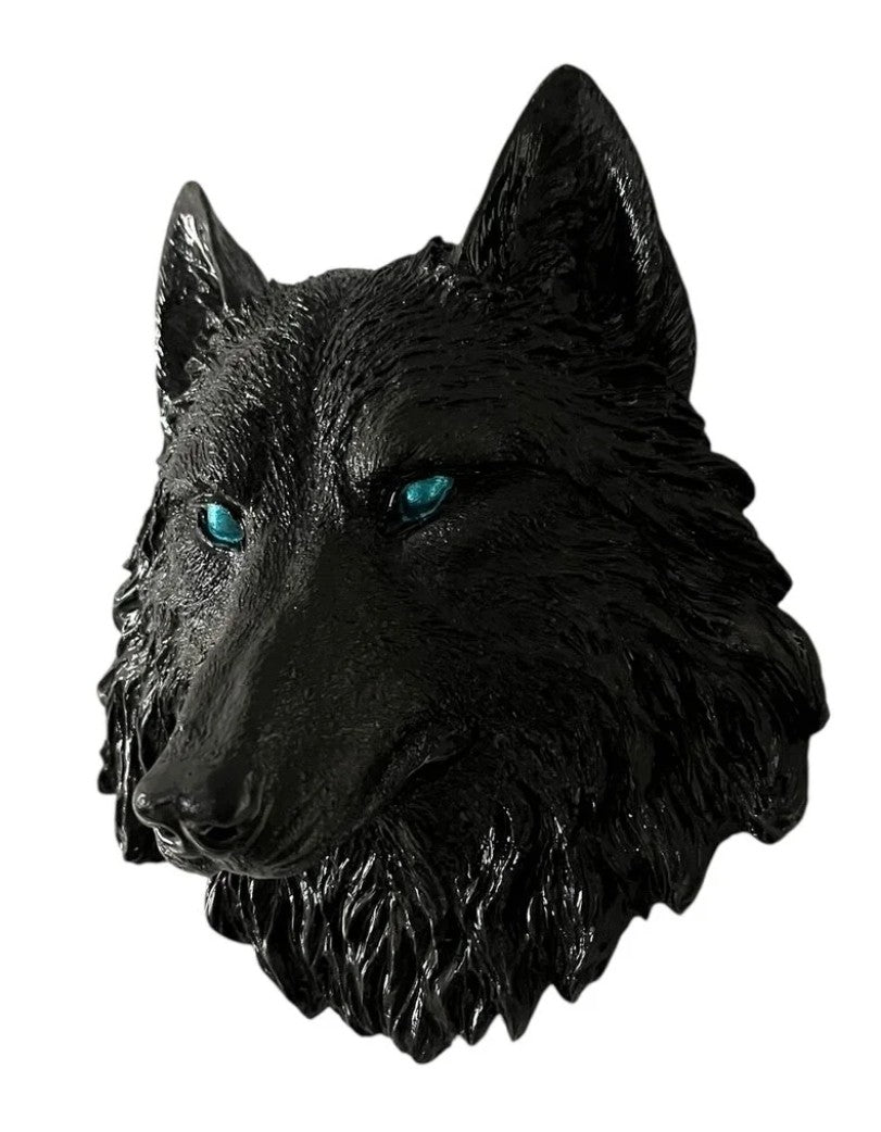 Handmade 3D Wolf Wall Art, Wild Animal Decor, Wolf Head Sculpture, Dog Statue