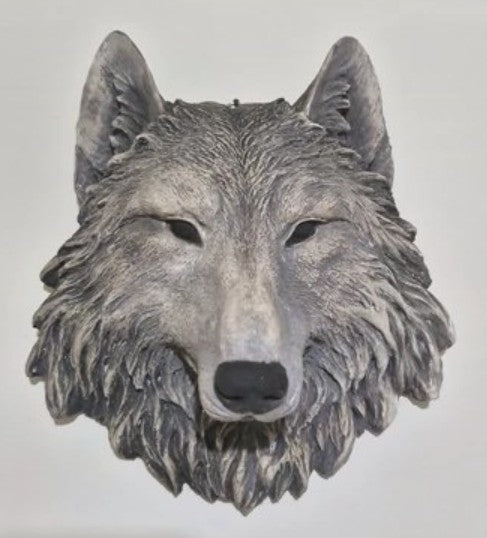 Handmade 3D Wolf Wall Art, Wild Animal Decor, Wolf Head Sculpture, Dog Statue