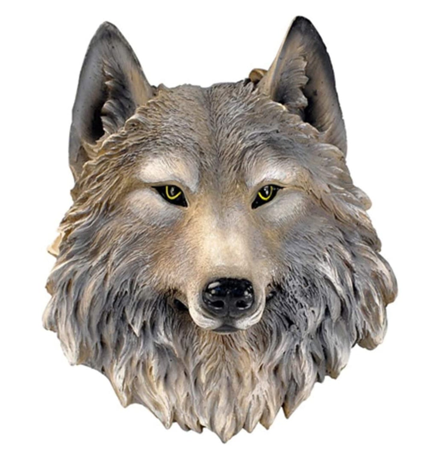 Handmade 3D Wolf Wall Art, Wild Animal Decor, Wolf Head Sculpture, Dog Statue