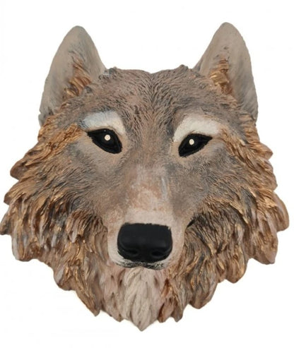 Handmade 3D Wolf Wall Art, Wild Animal Decor, Wolf Head Sculpture, Dog Statue