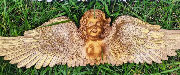 Handmade Wall Angel Decor, Angel Wall Hanging, Handmade Angel Wall Art, Handmade Wall Angel Statue, Wall Angel Sculpture, Angel Wall Decor