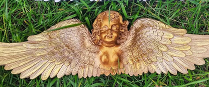 Handmade Wall Angel Decor, Angel Wall Hanging, Handmade Angel Wall Art, Handmade Wall Angel Statue, Wall Angel Sculpture, Angel Wall Decor