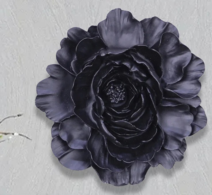 Handmade Lotus Flower Wall Art, Polyester Sculpture, Zen Home Decor, Spiritual Wall Hanging