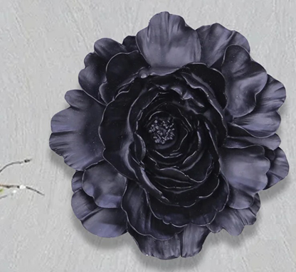 Handmade Lotus Flower Wall Art, Polyester Sculpture, Zen Home Decor, Spiritual Wall Hanging
