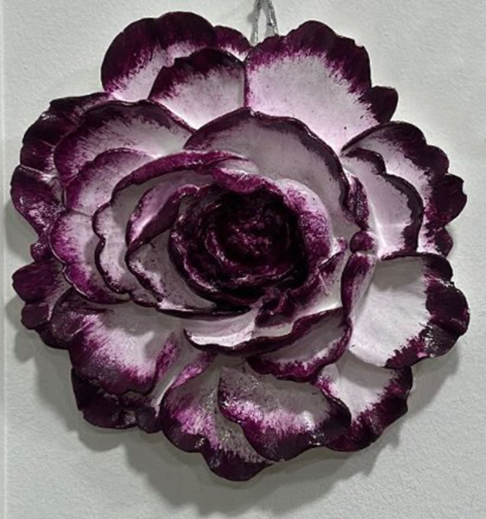 Handmade Lotus Flower Wall Art, Polyester Sculpture, Zen Home Decor, Spiritual Wall Hanging