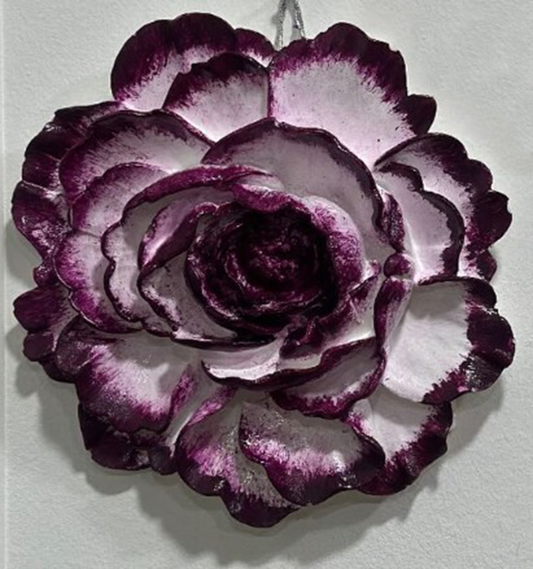 Handmade Lotus Flower Wall Art, Polyester Sculpture, Zen Home Decor, Spiritual Wall Hanging