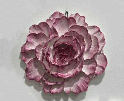 Handmade Lotus Flower Wall Art, Polyester Sculpture, Zen Home Decor, Spiritual Wall Hanging