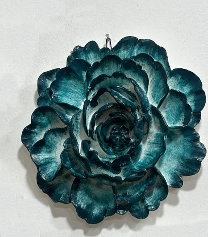 Handmade Lotus Flower Wall Art, Polyester Sculpture, Zen Home Decor, Spiritual Wall Hanging