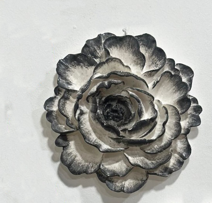 Handmade Lotus Flower Wall Art, Polyester Sculpture, Zen Home Decor, Spiritual Wall Hanging