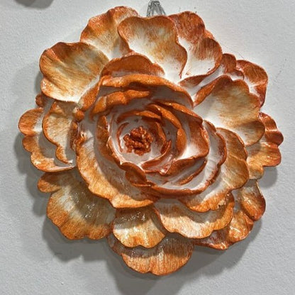 Handmade Lotus Flower Wall Art, Polyester Sculpture, Zen Home Decor, Spiritual Wall Hanging