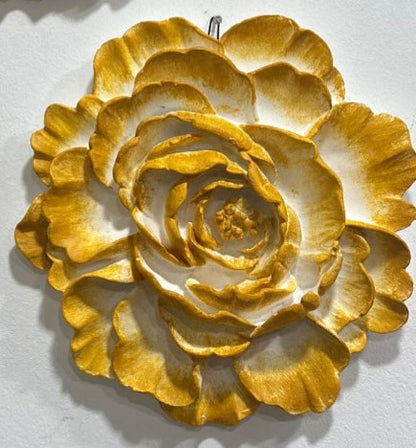 Handmade Lotus Flower Wall Art, Polyester Sculpture, Zen Home Decor, Spiritual Wall Hanging