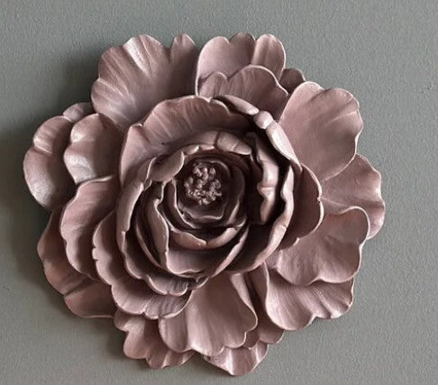 Handmade Lotus Flower Wall Art, Polyester Sculpture, Zen Home Decor, Spiritual Wall Hanging