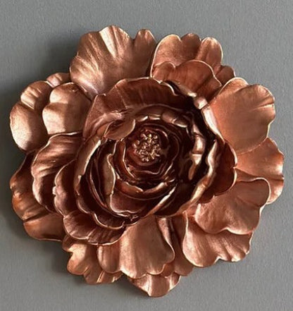 Handmade Lotus Flower Wall Art, Polyester Sculpture, Zen Home Decor, Spiritual Wall Hanging