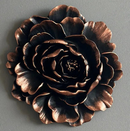 Handmade Lotus Flower Wall Art, Polyester Sculpture, Zen Home Decor, Spiritual Wall Hanging