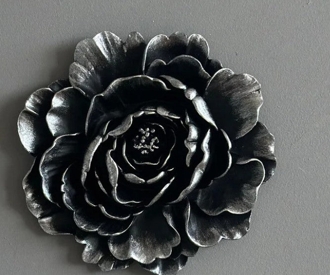 Handmade Lotus Flower Wall Art, Polyester Sculpture, Zen Home Decor, Spiritual Wall Hanging