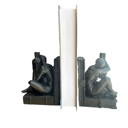 Abstract Man Bookends, Modern Abstract Male Bookends, Artistic Human Bookends, Polyester Abstract Man Bookend, Minimalist Man Bookends